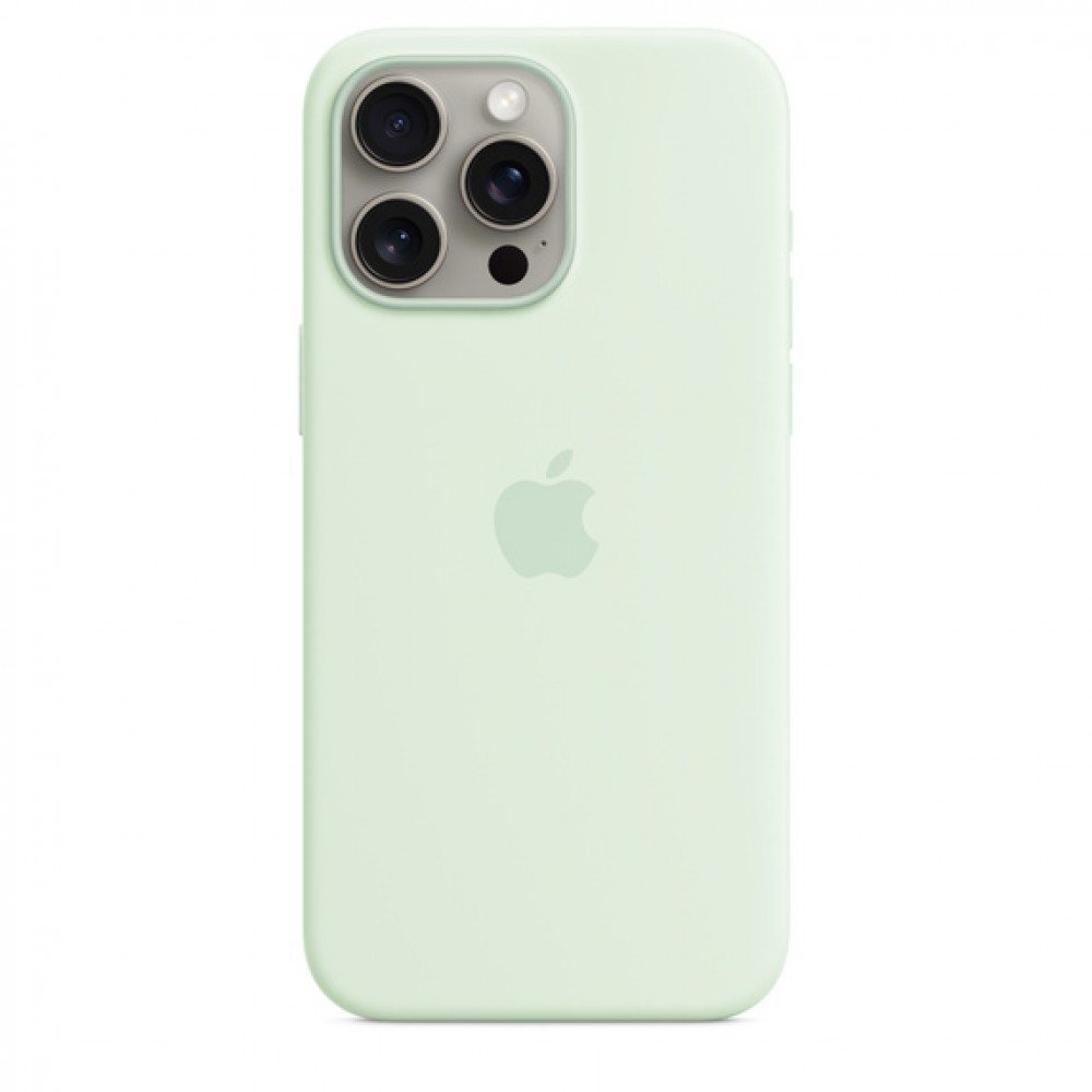 Silicone Case для iPhone 15 Pro Soft Mint
